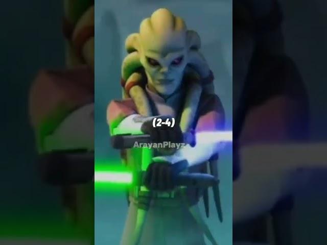 Kit Fisto vs Cal and Maul vs Ahsoka collab with @arayan_skywalker8888  #shorts #starwars