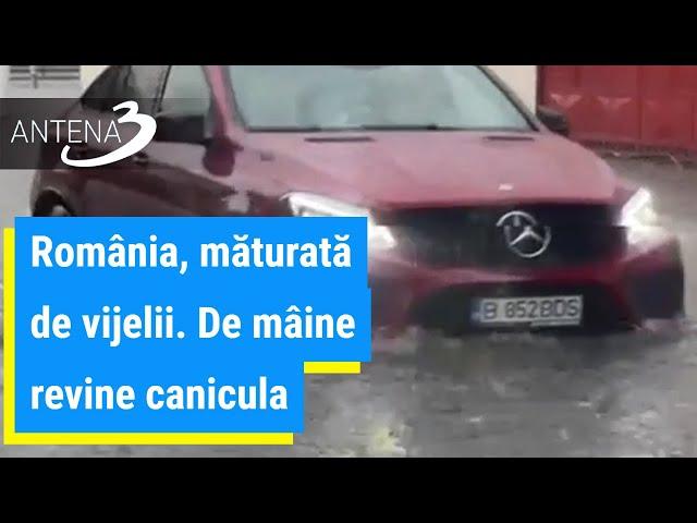 România, măturată de vijelii. De mâine revine canicula