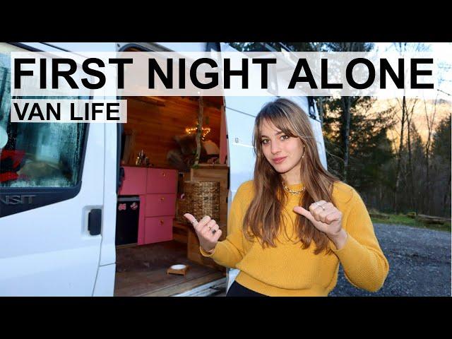 First VAN LIFE night | Moving into a van alone...