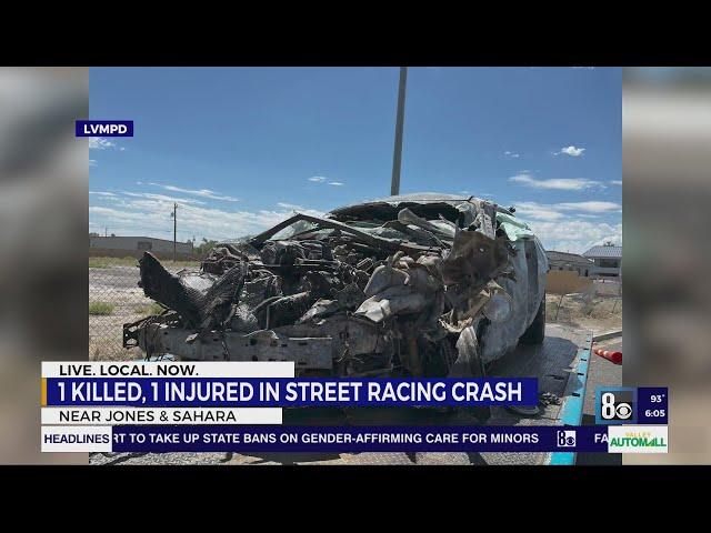 Man dies in crash after Dodge, Maserati race on Las Vegas street early Monday, police say