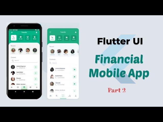 Flutter Financial App UI | Flutter Speed Code - Part 2