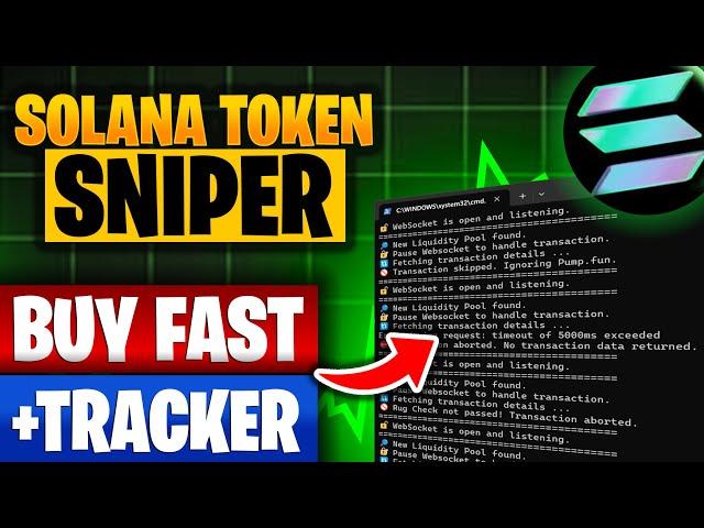 Solana Sniper Trading Bot | Buy fast and Sell with rug check | Pump.fun filter and tracker  | PART 2