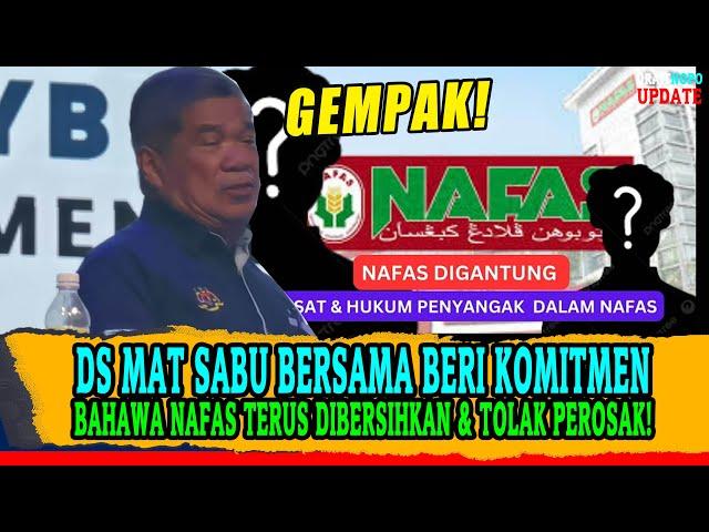 DS MAT SABU BERSAMA BERI KOMITMEN BAHAWA NAFAS TERUS DIBERSIHKAN & TOLAK PEROSAK!