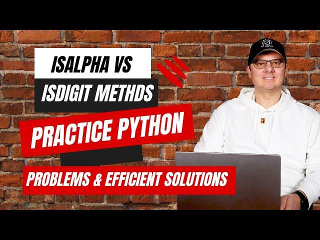 Python isalpha vs isdigit string method