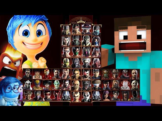 Mortal Kombat 9 - JOY (INSIDE OUT) & STEVE MOD - Expert Tag Ladder - Gameplay @(1080p) - 60ᶠᵖˢ 