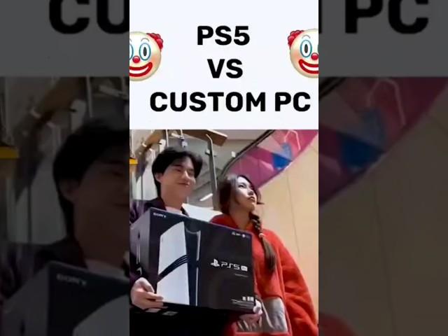 ps5 vs custom pc , who u got ? #ps5 #pc #pcmasterrace #meme #ps5vspc #chatgpt