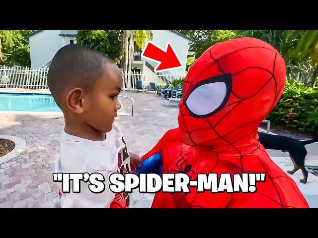 King Cid SURPRISES His Nephew With SPIDERMAN!