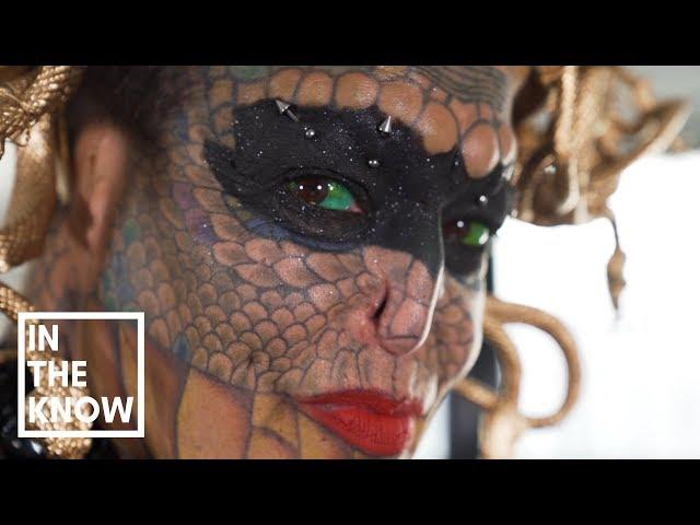 Meet the Dragon Lady, whose extreme body modifications are turning her into a reptile!