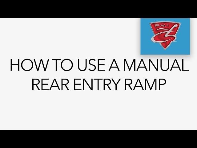 How to Operate a Rear Entry Ramp | Freedom Motors USA