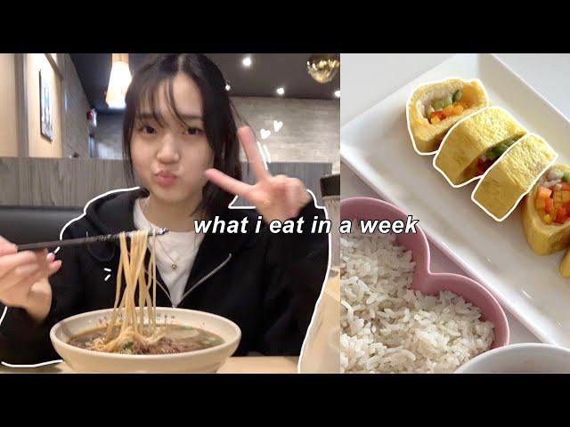 what i eat in a week (korean food + holiday vibes)