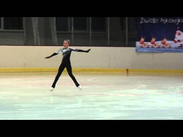 1 Patrycja Kubica SP Novice I Solistki   Zawody Mikolajkowe Lodz 2015