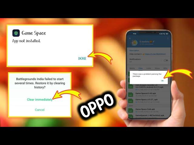 How to Game space App not installed/failed/package problem solved OPPO Realme....