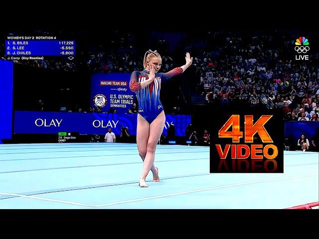 Jade CAREYFloor 2024 US WAG Olympic Team Trials D2 (NBC.4K)