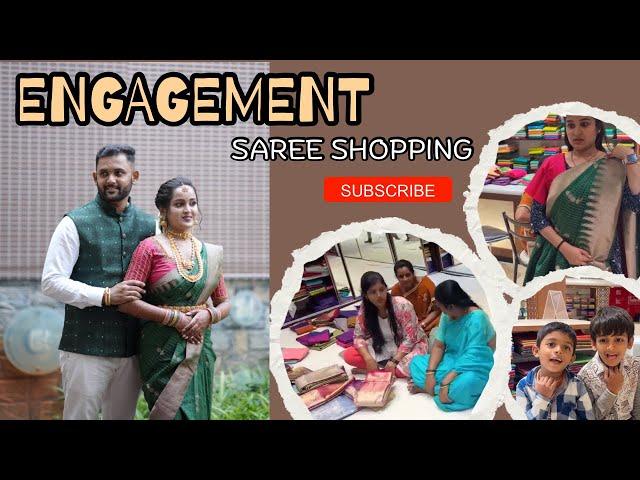 PART 1: Engagement Saree Shopping️ #engagement #shopping #vlogs