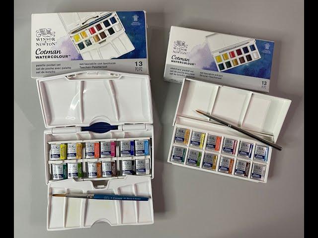 Winsor & Newton Watercolor Pocket Set Comparison