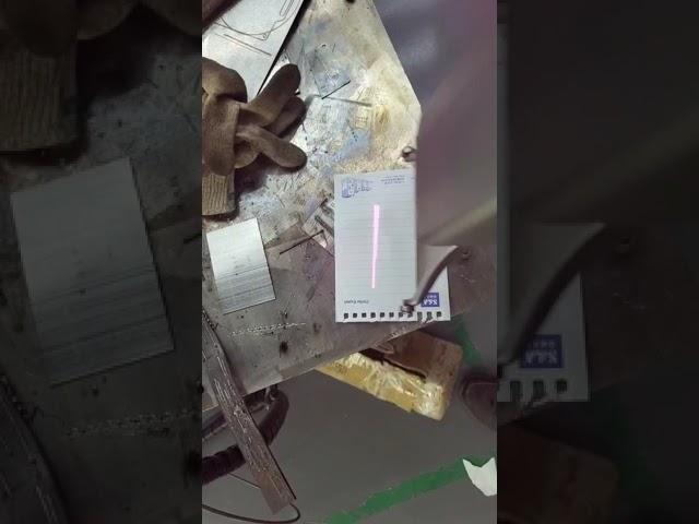pulse fiber laser welding machine on paper box without damage of material paper 1