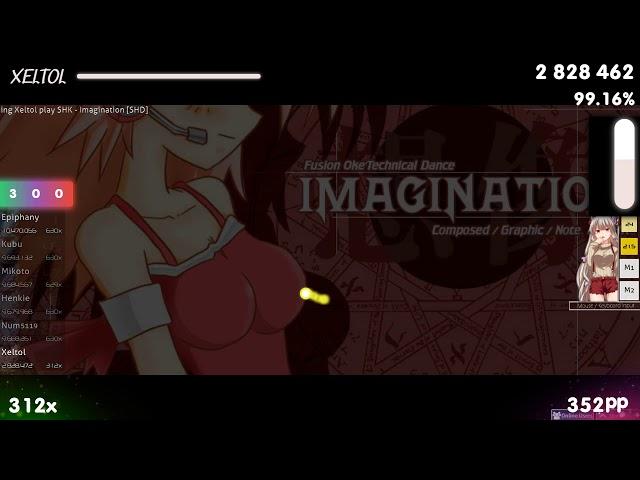 [270bpm] Xeltol | SHK - Imagination [SHD] 1st +HDDT FC 99.16% {#1 469pp FC} - osu!