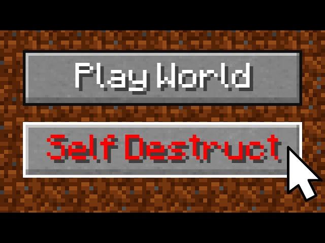 This Minecraft World Self Destructs When You Open It