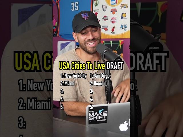 DRAFTING THE BEST US CITIES TO LIVE IN! #shorts #cities #usa #geography #living #draft