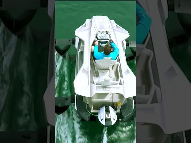 This watercraft looks like something out of a sci- fi movie
