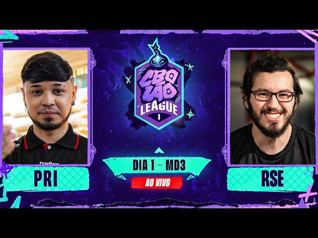 LIVE COMPLETA CBOLÃO LEAGUE DIA 1: Never Give Up x Exodia Hot Dog | Primos x Rise