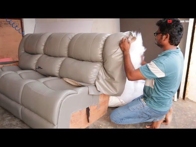 Latest Leather Sofa Making Video 2023/How to Make High Quality Leather Sofa -Easy Step-by-Step Guide