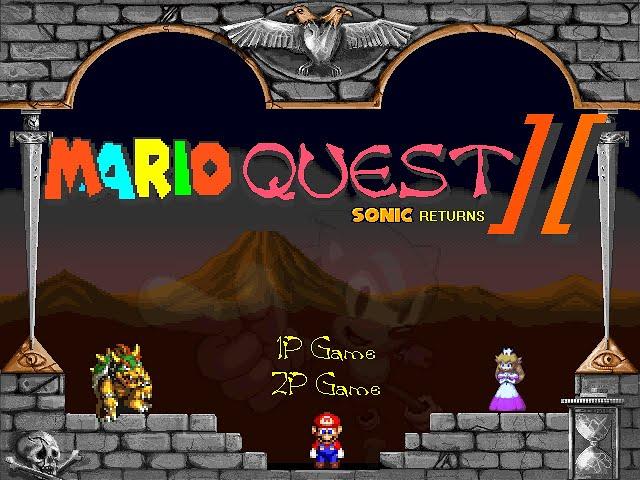 'MarioQuest 2: Sonic Returns' fangame playthrough