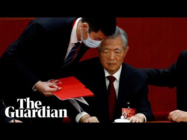 New footage from China congress fuels questions about why Hu Jintao was hauled out