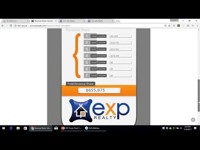 EXP Revenue Share Calculator Video