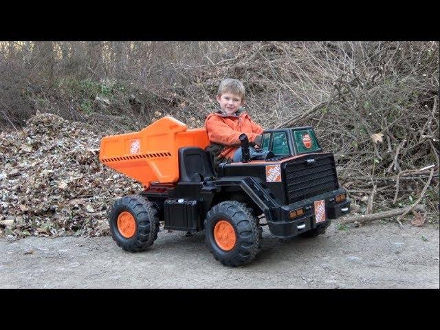 HOME DEPOT 12-VOLT RIDE ON DUMP TRUCK FOR KIDS