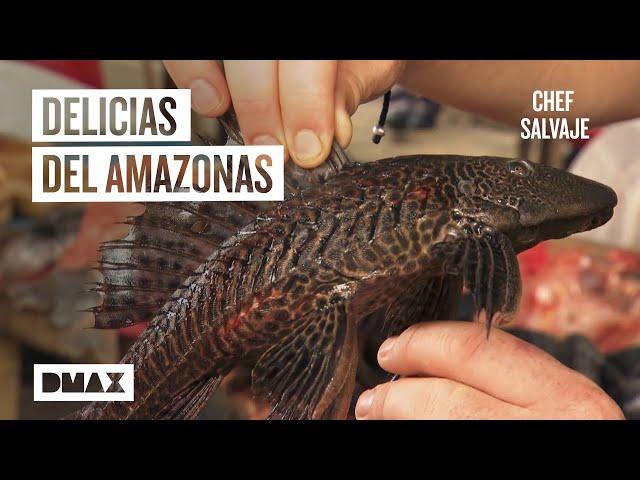 Probando comida peruana exótica en el mercado de Iquitos | Chef Salvaje