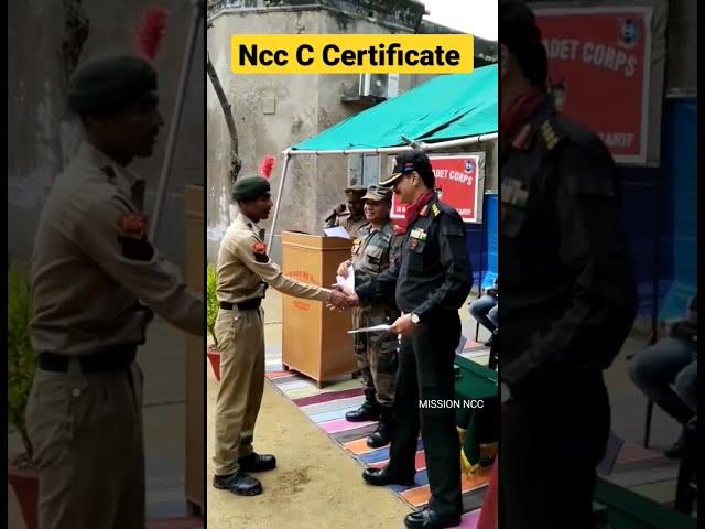 Ncc C certificate distribution Programme| #Shorts #nccawards #ncc Ncc C Certificate