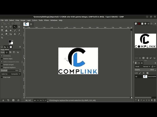 Remove Background from Logos in GIMP on GNU/Linux with Ease