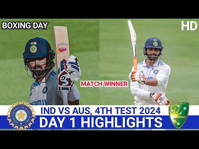 India vs Australia 4th Test Day 1 Match Highlights 2024 | IND vs AUS 4th Test Day 1 Highlights 2024