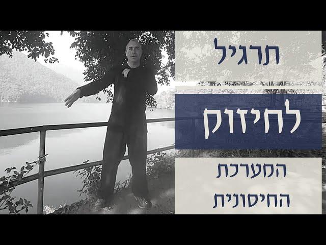 תרגיל לחיזוק המערכת החיסונית   I איך לחזק את המערכת החיסון