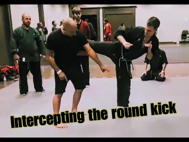 Intercepting the round kick