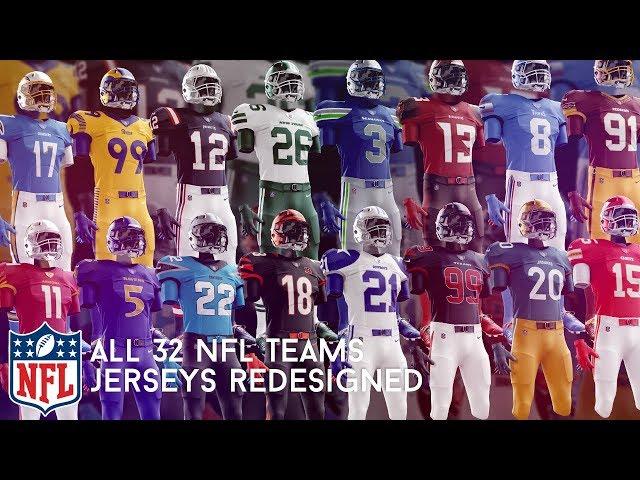 I Redesigned Every NFL Team's Jersey