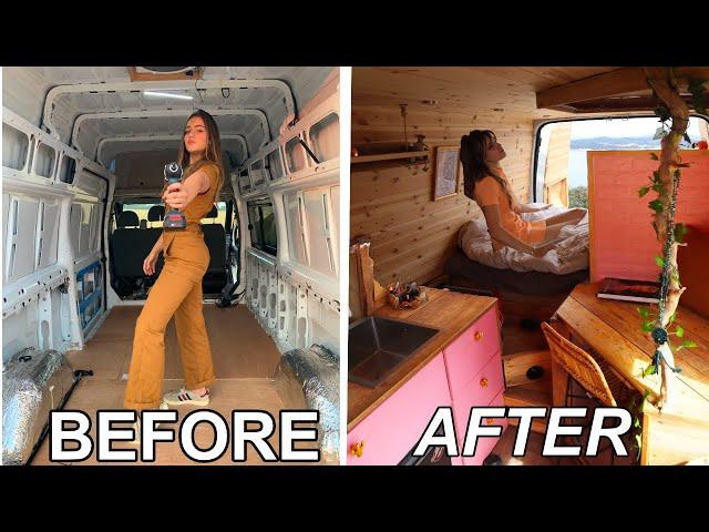 VAN BUILD from start to finish | 1.5 year SELF BUILD (under £10k)!