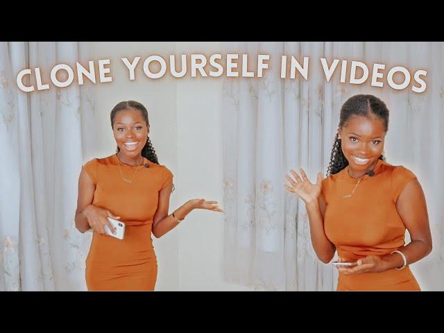 How To FILM & EDIT CONVERSATIONS WITH YOURSELF using MOBILE PHONE | How to clone yourself in videos