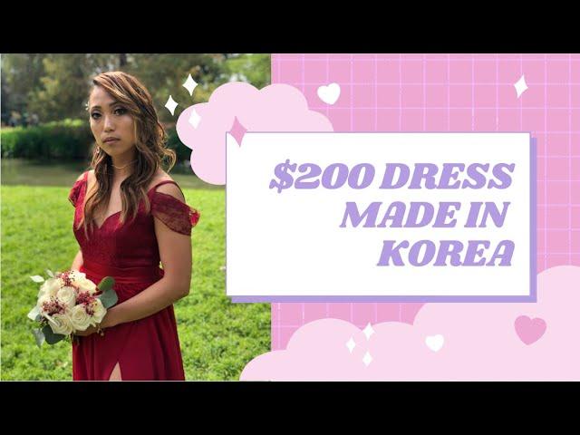 $200 Bridesmaids Dress Made in Korea