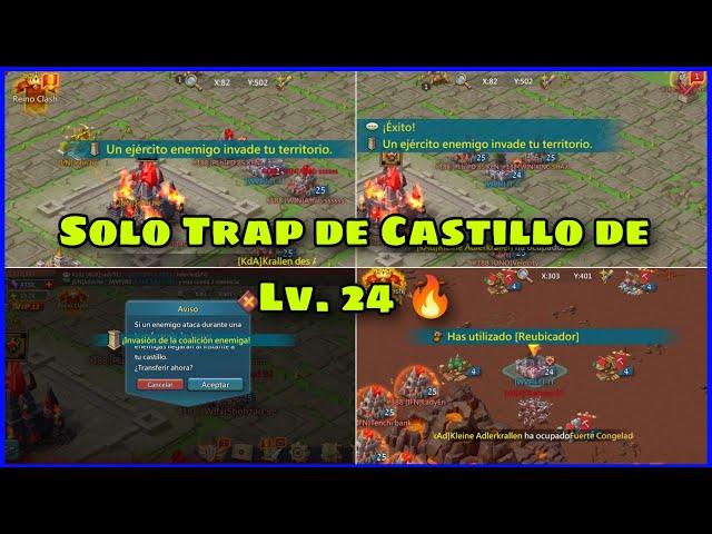 Solo Trap de Castillo Lv. 24 (Frontal de Infantería) en acción en el KvK 