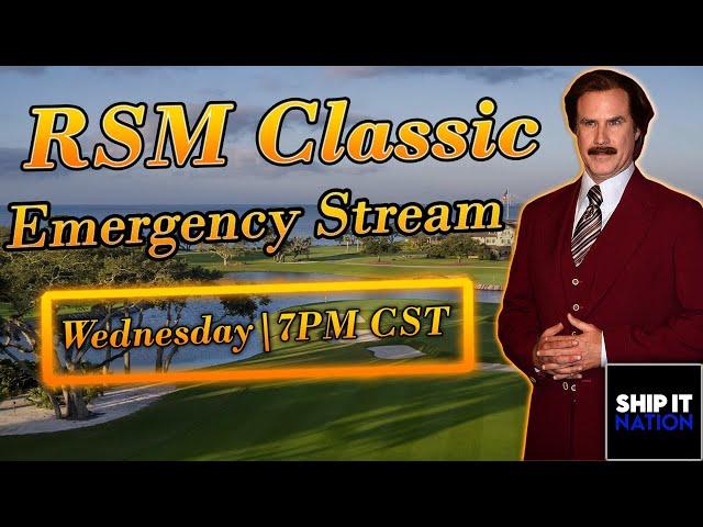 The RSM Classic | Emergency Stream | PGA DFS | DraftKings Strategy | Ship It Nation