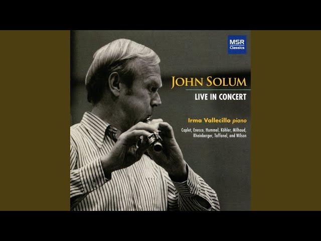 Sonatine for for Flute & Piano (1922) : III. Clair