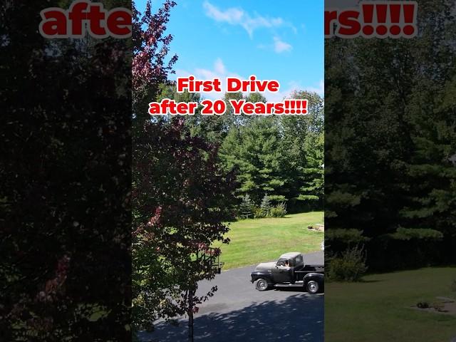 This is it! 1952 Chevy pickup first drive after 20 years!!!