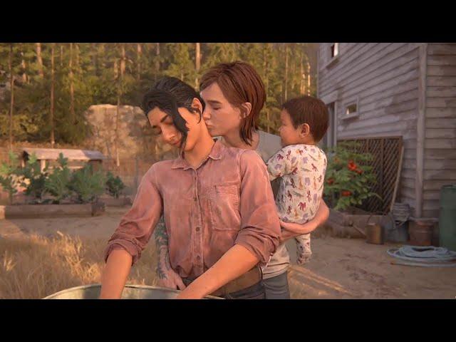 Ellie, Dina and JJ Farm All Cutscenes - The Last of Us Part II