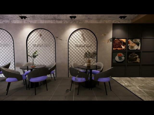 12’ x 20’ Cafe Design  | Modern Design | 3D Walkthrough #teashop design #cafedesign