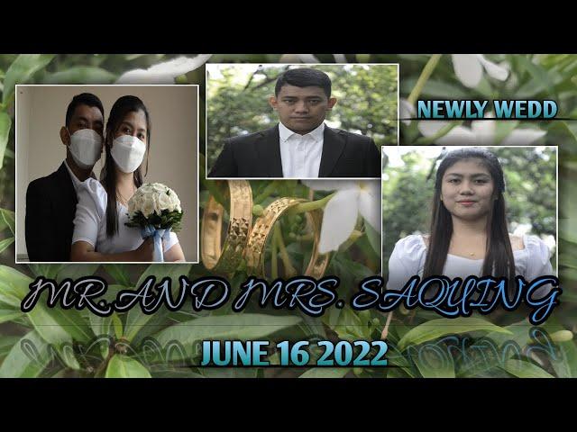 NEWLY WEDD MR. AND MRS. SAQUING