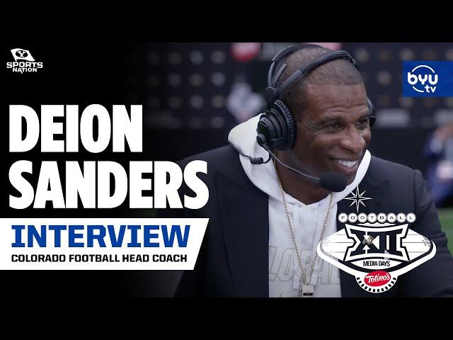 Coach Prime talks BYU Connections at Big 12 Media Days