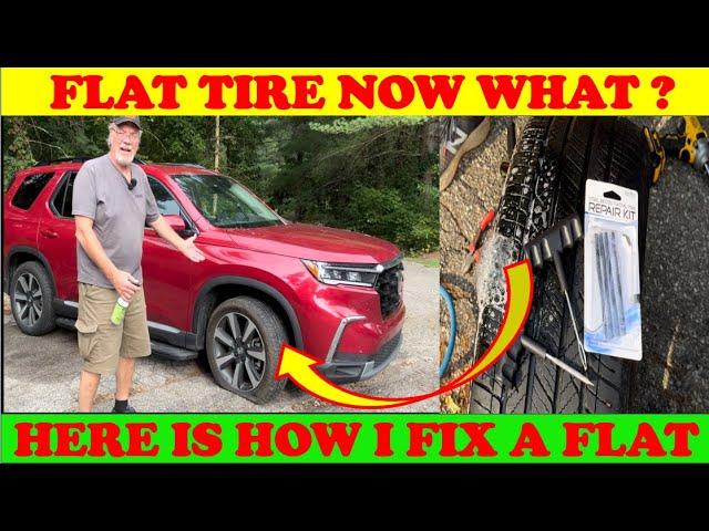 Fix A Flat Plug It ! Here is how to fix a flat tire easily  #howto #diy #flat #tirerepair