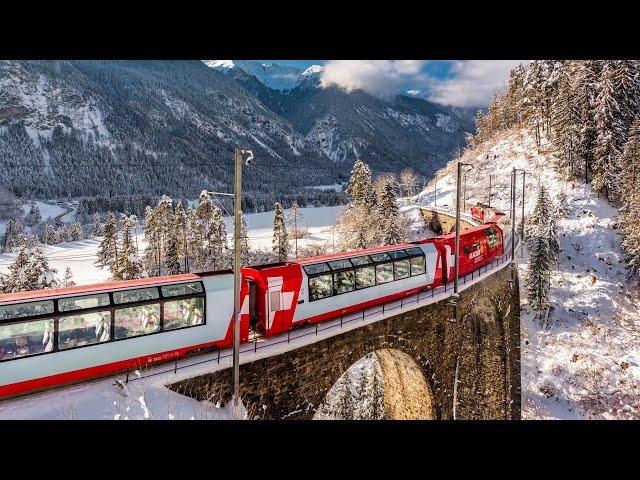 The Glacier Express Switzerland - Full Train Journey Series - Part 2 | 4k 60fps